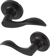 honeywell 8106403 wave passage door lever: sleek & stylish oil rubbed bronze design логотип