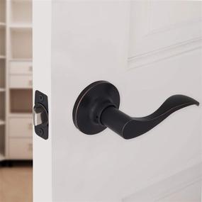 img 3 attached to Honeywell 8106403 Wave Passage Door Lever: Sleek & Stylish Oil Rubbed Bronze Design