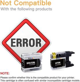 img 3 attached to 🖨️ E-Z Ink (TM) Replacement Ink Cartridges for Brother LC61 LC-61 LC65 XL – Compatible with MFC-J615W MFC-5895CW MFC-290C MFC-5490CN MFC-790CW MFC-J630W (20 Pack: 8 Black, 4 Cyan, 4 Magenta, 4 Yellow)