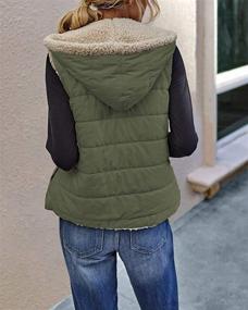 img 1 attached to Womens Fleece Sherpa Reversible Outwear - Clothing and Coats, Jackets & Vests