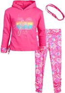 delias girls active leggings set logo