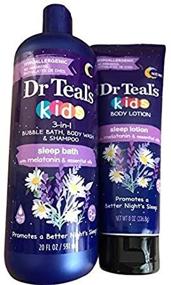 img 2 attached to 💤 Набор Dr Teals Kids Sleep Bath and Sleep Lotion: Способствует спокойному сну у детей