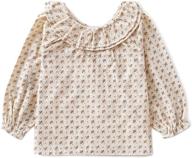 adorable curipeer little floral blouse for toddler girls' fashion logo