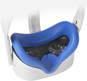 img 4 attached to Улучшите свой опыт с Oculus Quest 2 с помощью силиконового чехла pordsioc для лица в виртуальной реальности