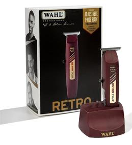 img 4 attached to 💇 Wahl Professional 5 Star Series Cordless Retro T-cut Trimmer #8412 - Ideal for Professional Stylists and Barbers - Extended 60 Minute Battery Life