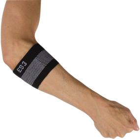 img 4 attached to 🎾 OrthoSleeve ES6 Elbow Bracing Sleeve (One Sleeve): Relieve Tennis & Golfer's Elbow, Pain from Arthritis & General Elbow, Reduce Swelling and Forearm Discomfort