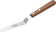 🍴 ateco 1385 offset spatula - 4.5" stainless steel blade, wood handle - natural logo