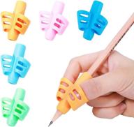 oddel pencil grips - enhance kids' handwriting with effective pencil holders, ideal for toddlers, preschoolers, and children - 5pack logo