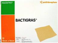 🩹 bactigras by smith & nephew: size 10x10 cm, sterile dressings - 2 boxes (10 units each) logo