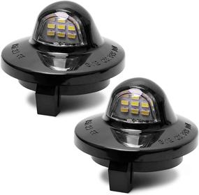 img 3 attached to 🚗 BASIKER 9LED License Plate Lights for Ford F-150 F-250 F-350 F-450 F-550 (1990-2016), F-Series Super Duty (1983-2011), Ranger (1991-2002), Explorer - Super Bright & Durable White Lights (6000k)