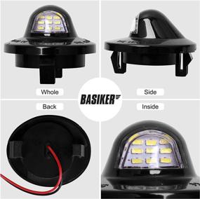 img 2 attached to 🚗 BASIKER 9LED License Plate Lights for Ford F-150 F-250 F-350 F-450 F-550 (1990-2016), F-Series Super Duty (1983-2011), Ranger (1991-2002), Explorer - Super Bright & Durable White Lights (6000k)