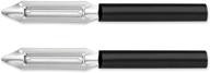 🔪 rada mfg cutlery deluxe vegetable peeler with black handle, 2 pack logo