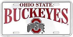 img 1 attached to 🏈 Белая металлическая табличка Ohio State Buckeyes - идеально подходит для выражения командного духа