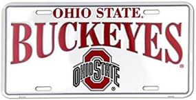 img 3 attached to 🏈 Белая металлическая табличка Ohio State Buckeyes - идеально подходит для выражения командного духа