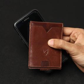 img 2 attached to 🦊 The FOXHACKLE Bifold: Sleek Leather Wallet with RFID Blocking Technology