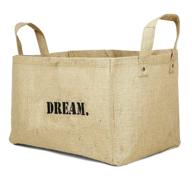 👶 organize your baby's essentials with collapsible jute storage baskets - dream edition логотип