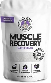 img 4 attached to 🛀 Coach Soak: Muscle Recovery Bath Soak - Natural Magnesium Muscle Relief & Joint Soother - 21 Minerals, Essential Oils & Dead Sea Salt - Fast-Absorbing Alternative to Epsom Salt (Calming Lavender)