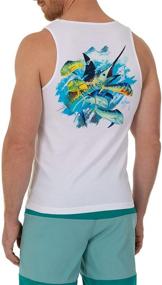 img 4 attached to Guy Harvey Heather Sailfish X Large Men's Clothing for Shirts