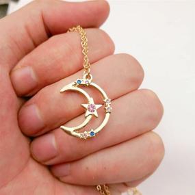 img 1 attached to 🌌 MYANAIL Nine Planets Pendant Necklace Sailor Moon Guardian Star Clavicle Necklace - Astrology Enthusiast Gift Jewelry