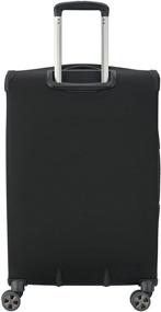img 2 attached to 🧳 DELSEY Paris Hyperglide Softside Expandable Luggage Review: Black Checked-Medium 25 Inch Spinner with Superior Maneuverability