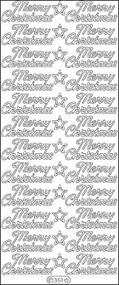 img 2 attached to 🎄 Merry Christmas Silver Peel-Off Stickers by Elizabeth Craft Designs