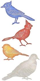 img 3 attached to Embossing Birds Cutting Dies Stencils Scrapbooking Bird Die Cuts - 9 Pcs Carbon Steel for DIY Albums, Kids Crafts, New Year/Wedding/Valentine's/Present/Greeting Cards Making