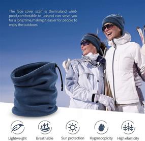 img 2 attached to 🧣 Warm & Cozy: Women's Fleece Gaiter for Ultimate Comfort