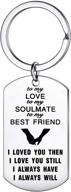 💑 men's accessories: keychain soulmate for valentine's, anniversary, christmas logo