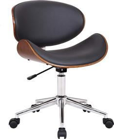 img 4 attached to Armen Living Mid Century Leather Adjustable
