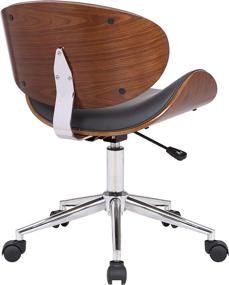 img 1 attached to Armen Living Mid Century Leather Adjustable