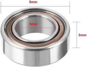 img 1 attached to 🛡️ Shielded Miniature Bearing - Uxcell 5mm x 9mm x 3mm