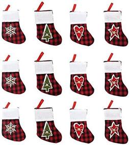 img 2 attached to Wlflash Christmas Stockings Snowflakes Decorations