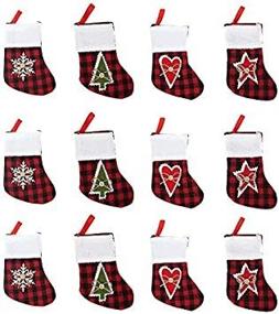 img 1 attached to Wlflash Christmas Stockings Snowflakes Decorations