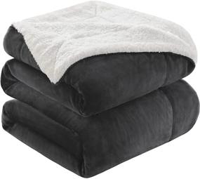img 4 attached to KAWAHOME Sherpa Fleece Blanket Winter