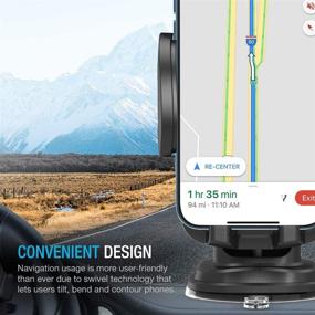 img 2 attached to 📱 Автомобильное крепление для телефона Maxboost DuraHold Series: iPhone 13/12/11 Pro Max, Galaxy S20 Ultra/S10, Note 10, LG, Huawei, Pixel [Моющаяся клейкая гелевая подушка/Расширяемая держательная рука - Обновление]