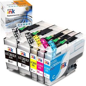 img 4 attached to 🖨️ Starink Compatible Ink Cartridge Replacement for Brother MFC-J995DW MFC-J995DWXL MFC-J815DW MFC-J805DW MFC-J805DWXL Printer, LC3033 3033 XXL LC3035 3035, 5 Packs - Black(Pigment) Cyan Magenta Yellow