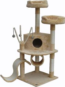 img 1 attached to 55-Inch Go Pet Club Cat Tree: Optimize your Aesthetically Pleasing Feline Furniture!