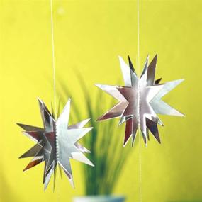 img 2 attached to Мерцающие гирлянды со звездами: впечатляющие 3D декорации для вечеринок, помолвок, свадеб, дней рождения и многого другого!