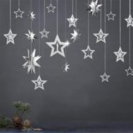 shimmering glitter star garlands: stunning 3d decorations for party supplies, engagements, weddings, birthdays, and more! logo