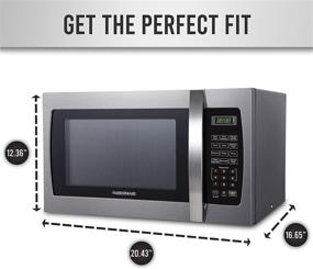 img 2 attached to 🔥 Stainless Steel Farberware 1.3 cu. ft Microwave with 1000-Watt Power