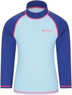 ultimate protection for kids: mountain warehouse upf50+ long sleeve rash guard logo