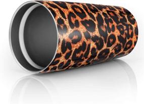 img 2 attached to 🐆 Civago Stainless Steel Leopard Insulated Tumbler