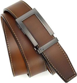 img 1 attached to Upgrade Your Style with CHAOREN Italian Ratchet Genuine Leather Men's Belt Accessories