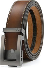 img 4 attached to Upgrade Your Style with CHAOREN Italian Ratchet Genuine Leather Men's Belt Accessories