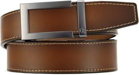 img 2 attached to Upgrade Your Style with CHAOREN Italian Ratchet Genuine Leather Men's Belt Accessories