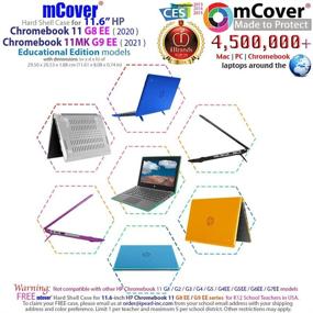 img 3 attached to Clear Hard Shell Case for New 2020 11.6" HP Chromebook 11 G8 EE Laptops by mCover