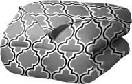 🛏️ superior trellis comforter set with pillow shams - luxurious & soft microfiber, down alternative fill, geometric trellis design - king/california king bedding set, grey logo