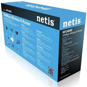 img 1 attached to 🏠 Netis WF2409E 300Mbps Беспроводной маршрутизатор высокой скорости с функцией интеллектуального родительского контроля и 3x5dBi высокоэффективными антеннами.