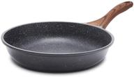 🍳 sensarte 9.5-inch nonstick frying pan: swiss granite coating, healthy stone cookware, pfoa free logo