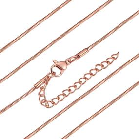 img 4 attached to Stainless Steel Chain Necklace for Women and Girls - ChainsHouse